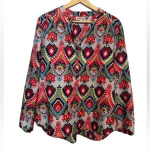 Buckhead  Betties Vibrant Patterned Blouse